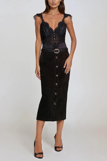 Herut Satin Lace Top