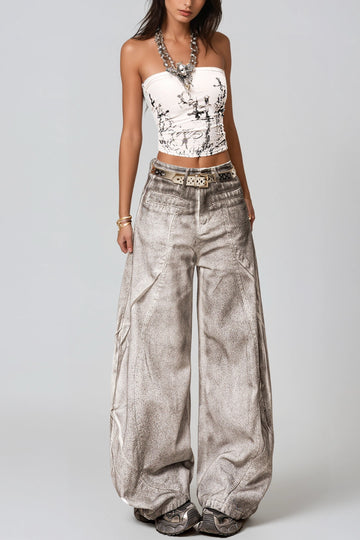 Hermenegildo Bleached Wide LegJeans