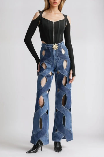 Abigail Cutout Denim Jeans