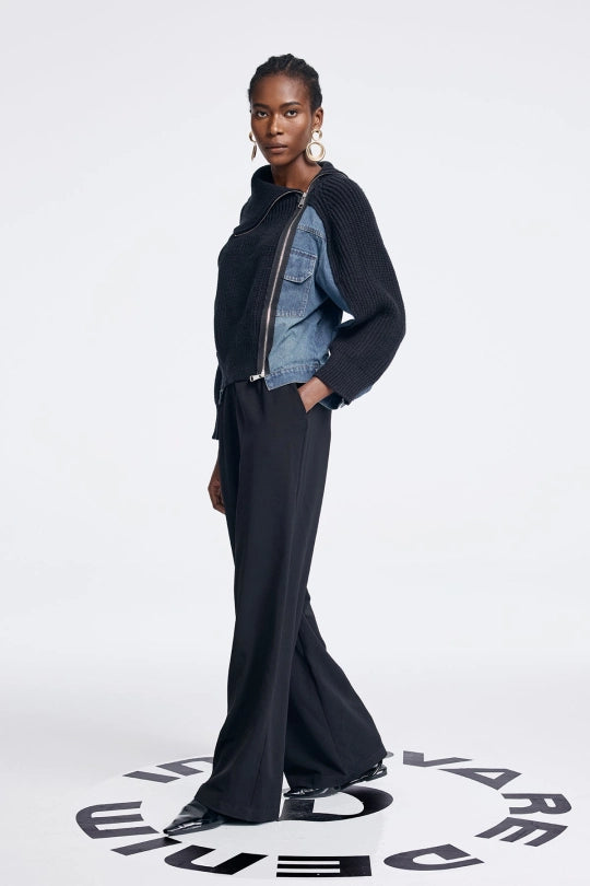 Anxhela Deconstruct Asymmetric Knit Top
