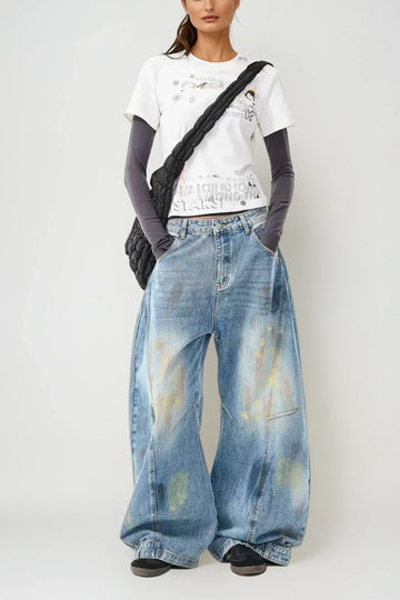 Arbana Deconstruct Barrel Jeans