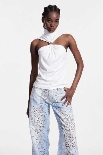 Borivoje Sleeveless Top In White