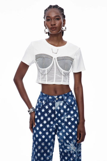 Caoilinn Chain Corset Top