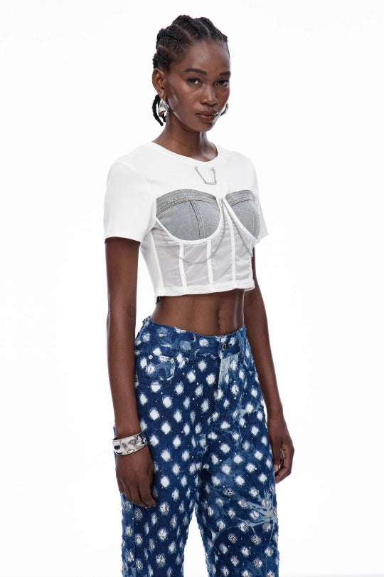 Caoilinn Chain Corset Top