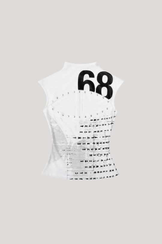 Dawn Cutout Print Bodycon Top