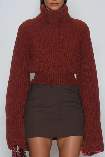 Delfim High Neck Knit Top
