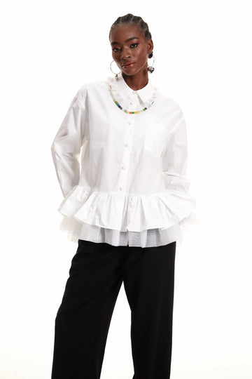Dermot Ruffle Shirt