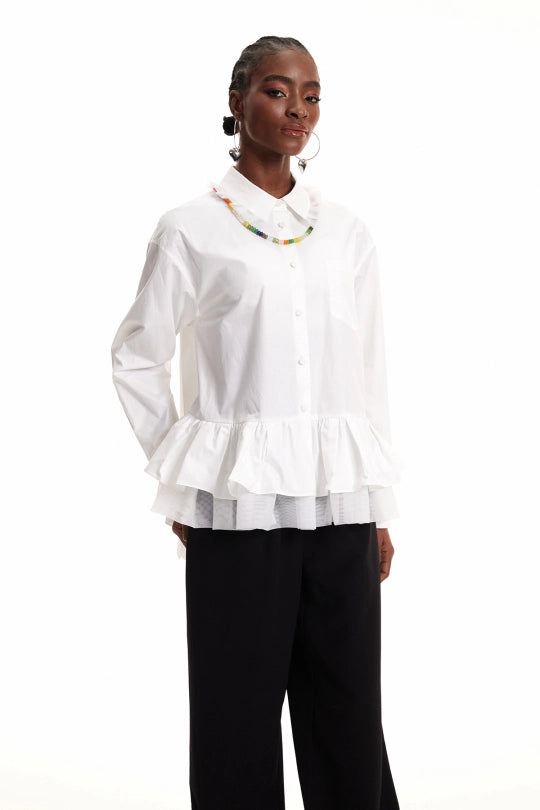 Dermot Ruffle Shirt