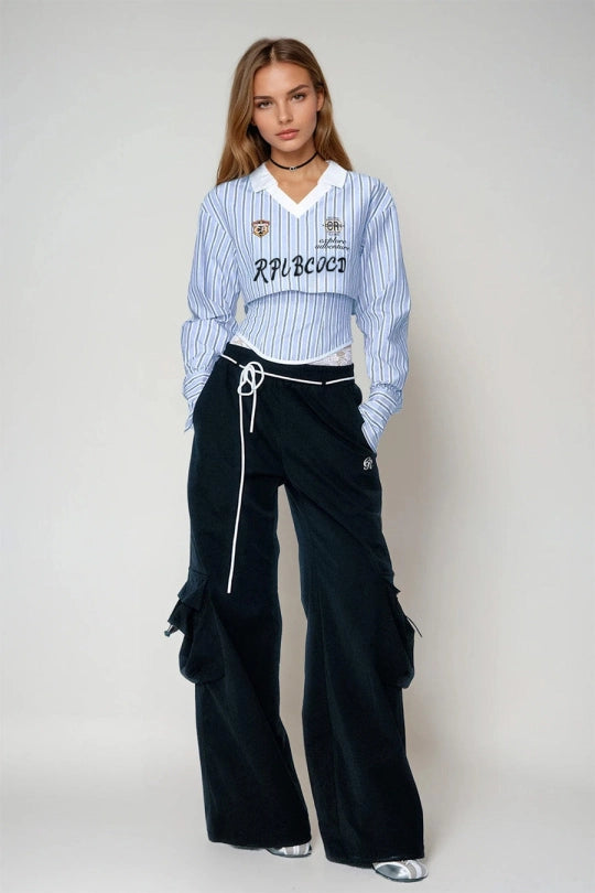 Domenico Stripe Two Piece Top