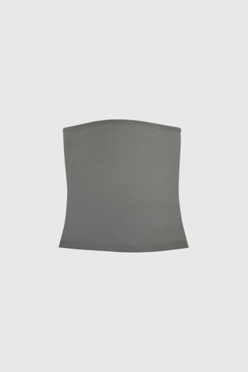 Dorian Bodycon Strapless Top In Green