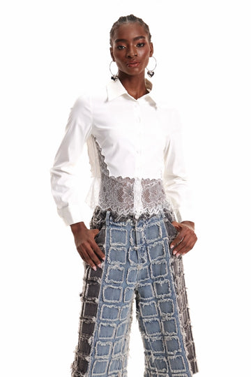 Dorothee Deconstruct Lace Shirt