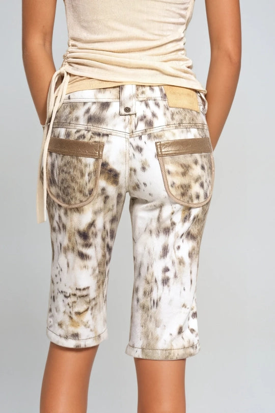 Dragisa Hayley Leopard Midi Jeans
