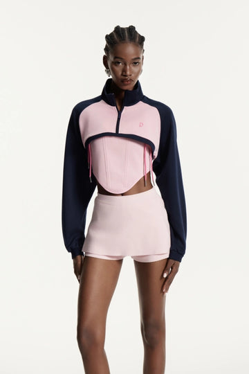 Edu Two Piece Lace Up Top