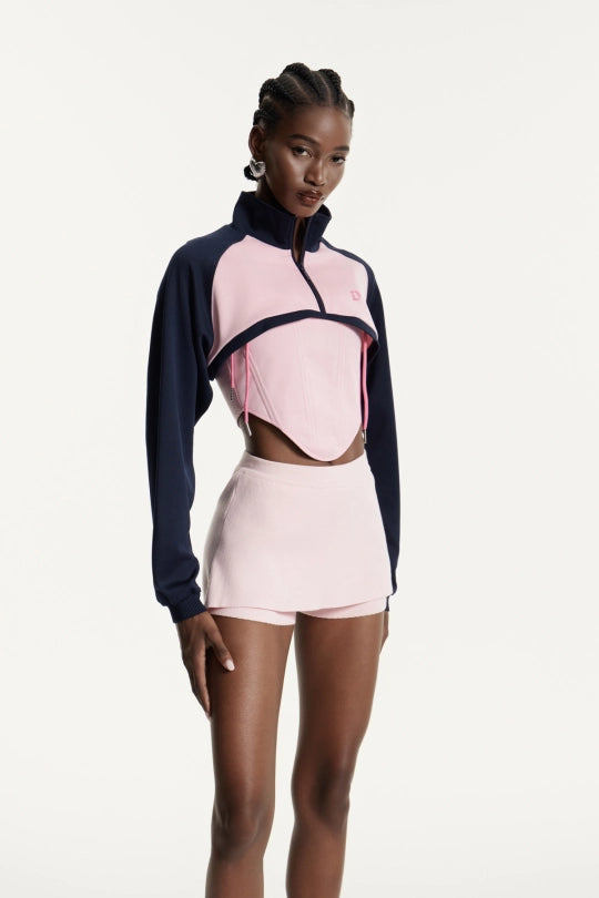 Edu Two Piece Lace Up Top