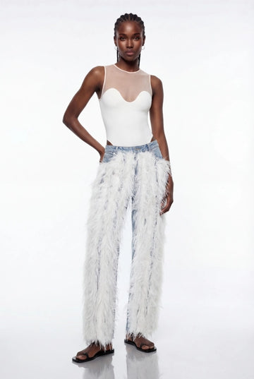 Epaphroditus Feather Deconstruct Jeans