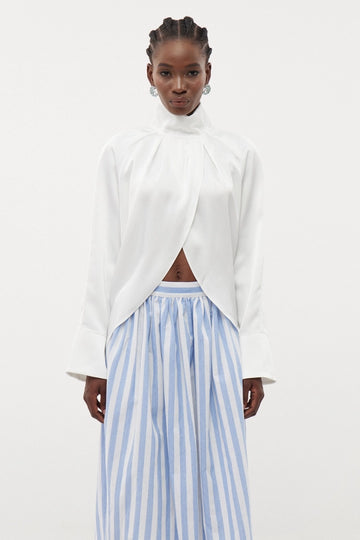 Erlinda Bell Sleeve Split Top
