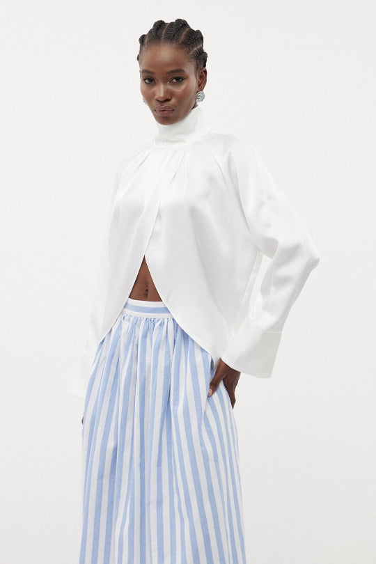 Erlinda Bell Sleeve Split Top