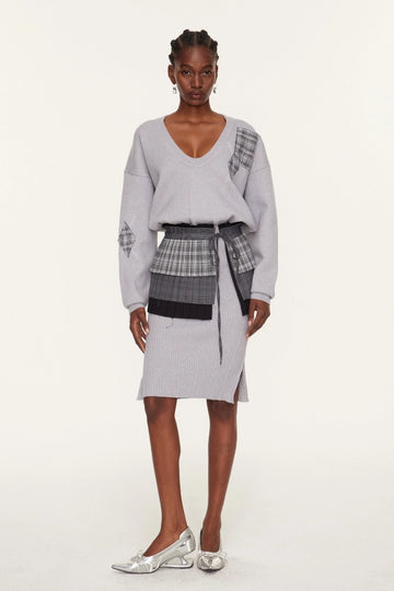 Eruand Plunge Knit Maxi Dress