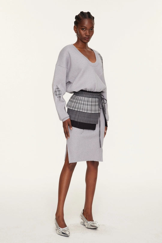 Eruand Plunge Knit Maxi Dress