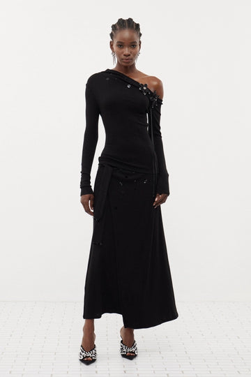 Erzhan Flower Sequin Skirt Set