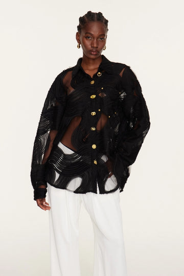 Estera Deconstruct Mesh Shirt