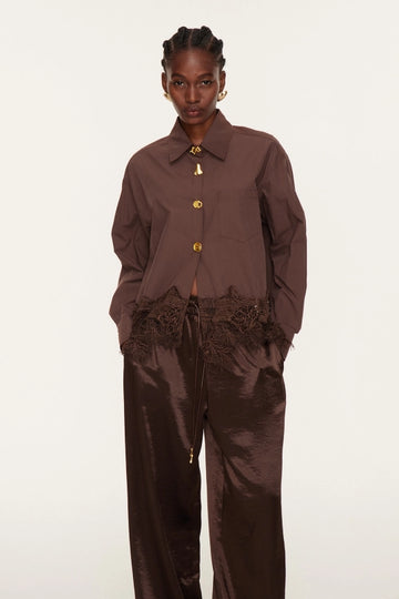 Etheldred Deconstruct Lace Shirt