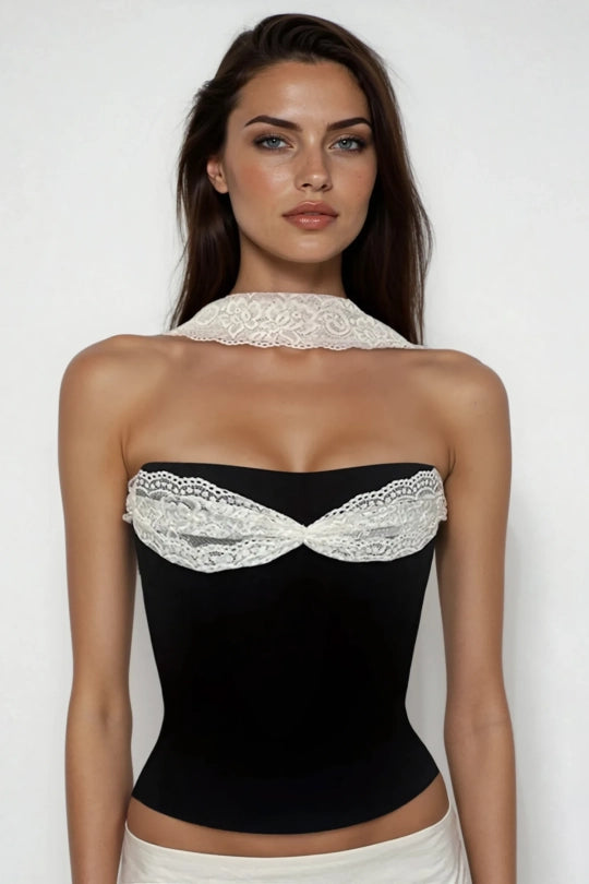 Faisal Lace Bodycon Top