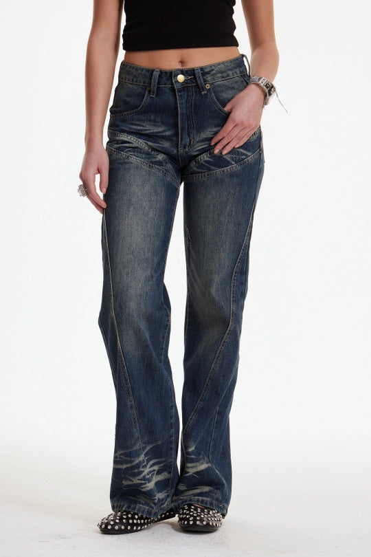 Farahild Bleached Bootcut Jeans