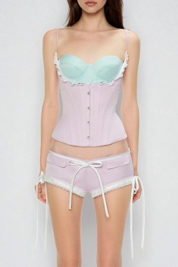 Felipe Corset Lace Up Top