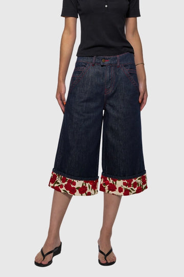 Ferapont Floral Capri Jeans
