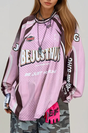 Ferrer Print Top In Pink