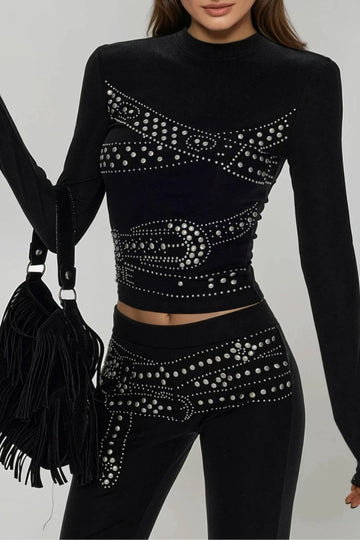 Fien Crop Print Top
