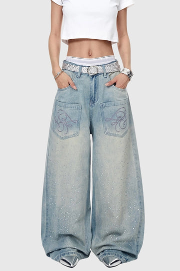 Fihr Rhinestone Jeans