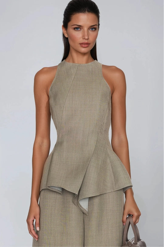 Firdous Asymmetric Tank Top