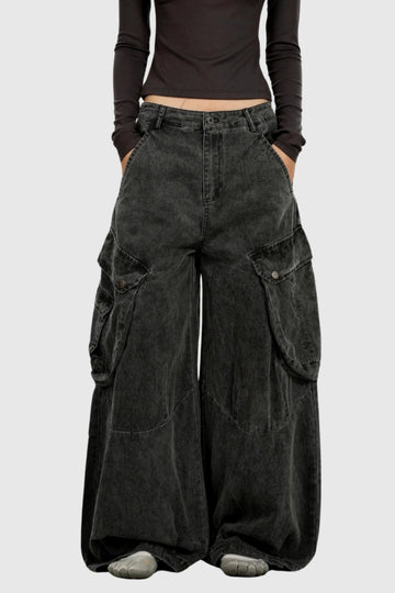 Fitz Bleached Cargo Jeans