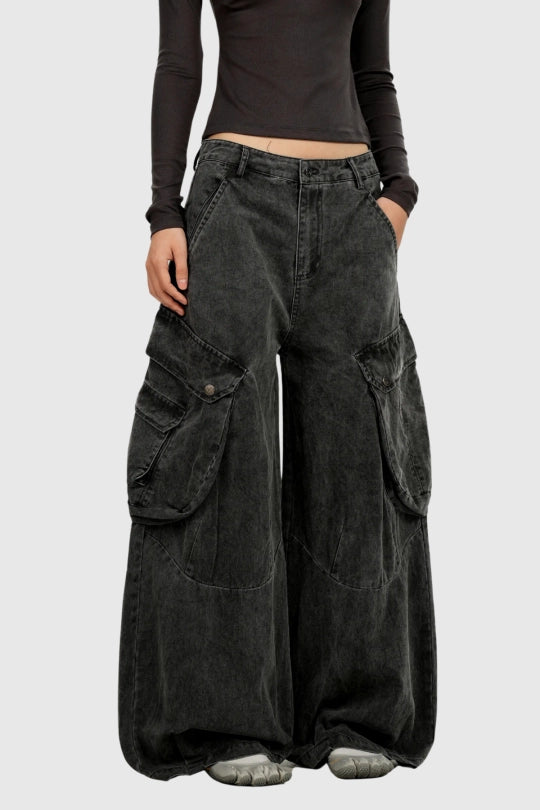 Fitz Bleached Cargo Jeans