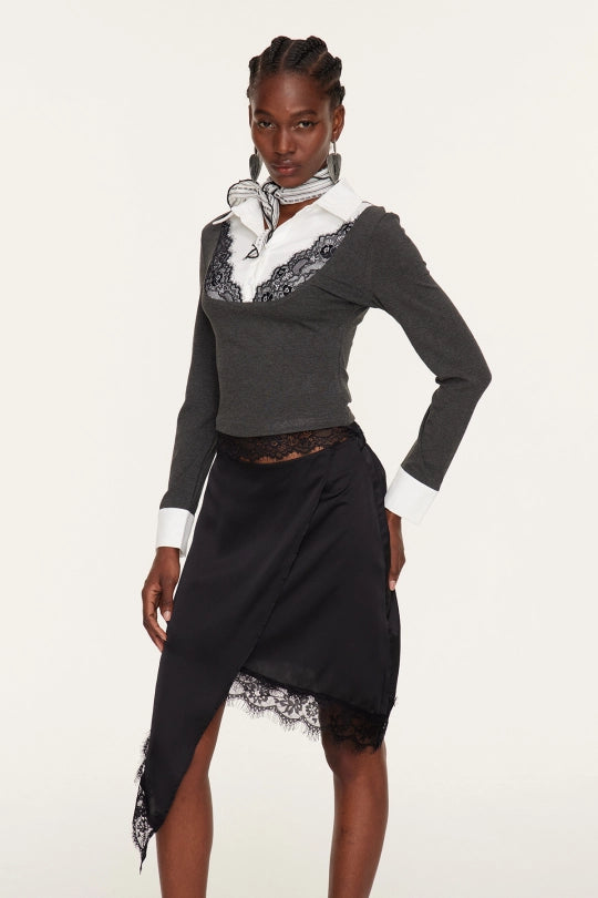 Florence Deconstruct Lace Shirt