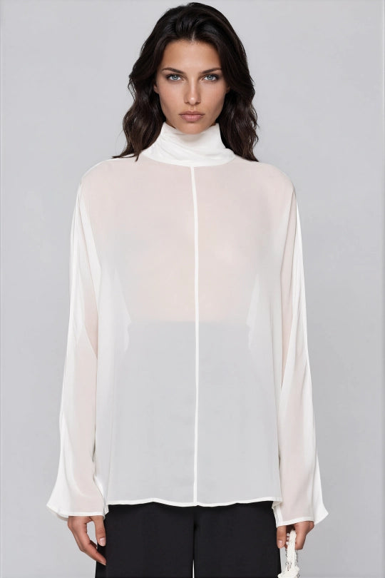 Foster High Neck Mesh Top