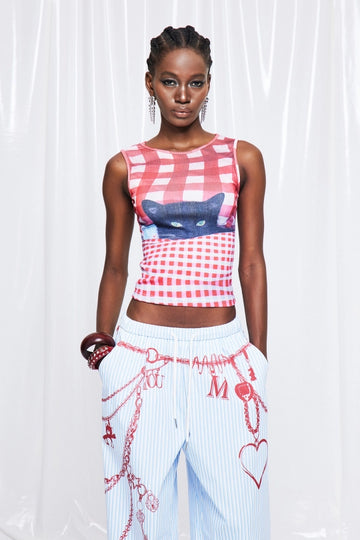 Freida Grid Tank Top