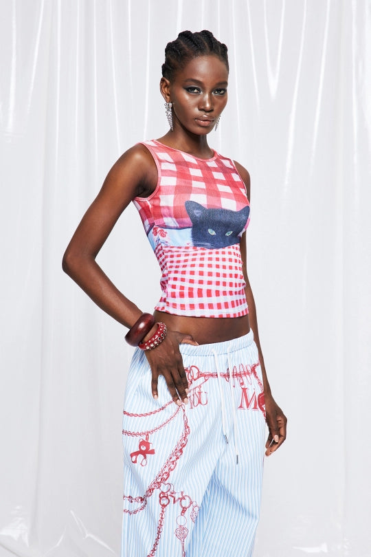 Freida Grid Tank Top