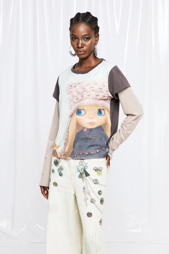 Frieda Print Top