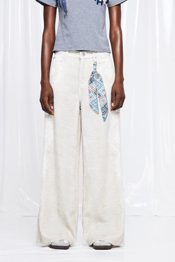 Friedemann Lace Print Jeans