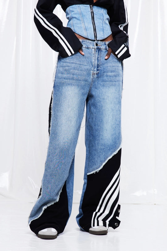 Frigg Deconstruct Fringe Jeans