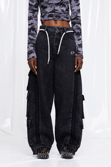 Fulvia Stripe Cargo Jeans