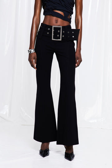 Fumihito Belt Bootcut Pants