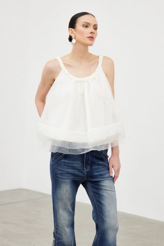 Iacobus Twist Mesh Top
