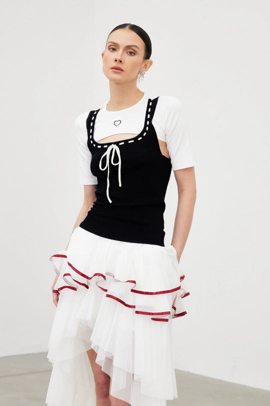 Iain Cutout Knit Top