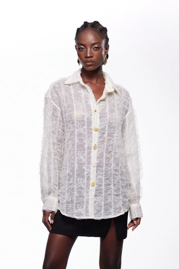 Idrissa Lace Button Shirt