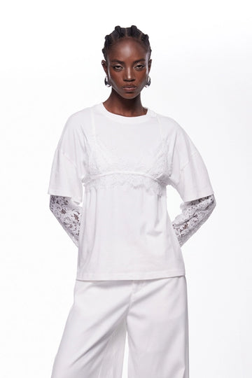 Iephthae Deconstruct Lace Top