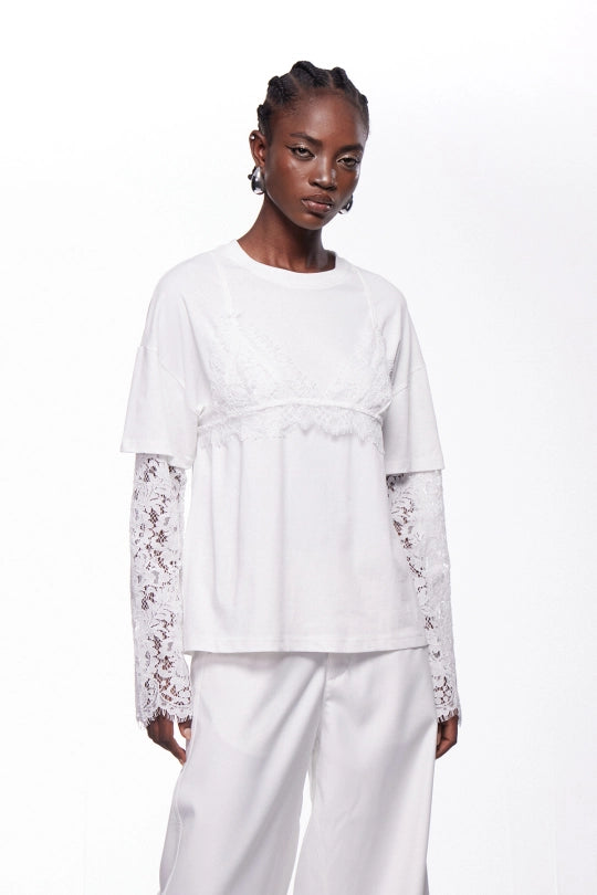 Iephthae Deconstruct Lace Top
